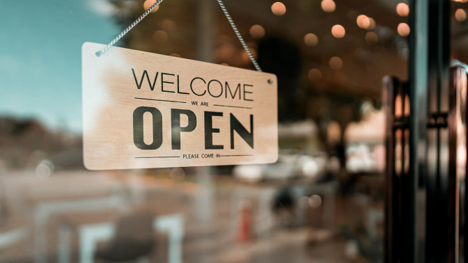 Obvious Reminder at Entrance